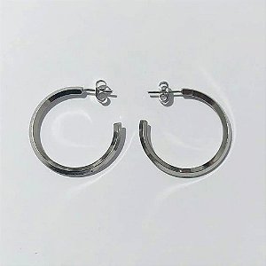 BRINCO EM AÇO INOXIDÁVEL - BRINCO ARGOLA MÉDIA 2,5X28MM (ARGI0149) - COMPOSIÇÃO: AÇO INOXIDÁVEL - (AÇO2232) - ACBR000485