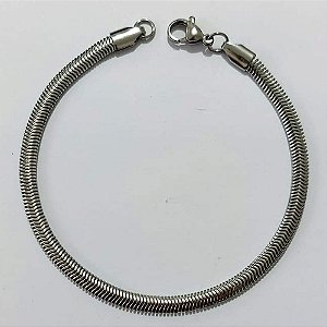 PULSEIRA EM AÇO INOXIDÁVEL - PULSEIRA LACRAIA 17CM LARGURA 3MM ACPS000805