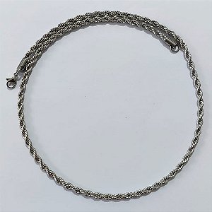 CORRENTE EM AÇO INOXIDÁVEL - CORRENTE 50CM CORDÃO BAIANO LARGURA 2MM - FECHO LAGOSTA - ACCR000239