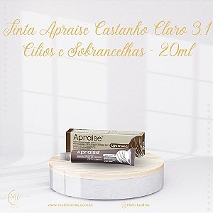 Tinta Apraise Castanho Claro 3.1 Cílios e Sobrancelhas - 20ml