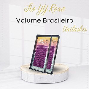 Fio Volume Brasileiro YY Roxo Unilashes - Mix - (8 ao 14) - 0.07 - D