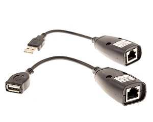 Extensor USB Via Cabo de Rede HB-T88