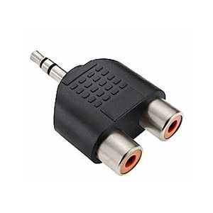 Plug Divisor P2 Macho para  2 x RCA Fêmea