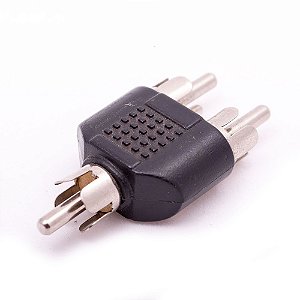 Plug Divisor RCA macho para 2 RCA macho