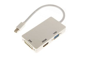 Cabo Adaptador Mini Displayport para HDMI, VGA e DVI