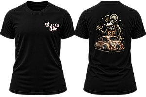 Camiseta Fusca Ratlook com Rat Fink - UNISSEX