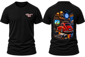 Camiseta Fusca Vermelho - UNISSEX