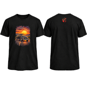 Camiseta Fusca's Life Fusca por do sol - UNISSEX