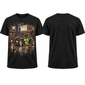 Camiseta Fusca HotRod preto - UNISSEX