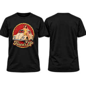 Camiseta Fusca's Life PinUp - UNISSEX