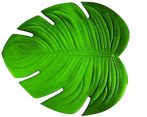 Lugar americano 46 x 39 cm Leaf Dark Verde