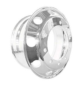 RODA DISCO 22,5X8,25 ALUMINIO FORJ POL. EXT FURO HEXAGONA