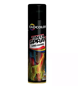 TINTA SPRAY PRETO BRILHANTE 400ML - 240g