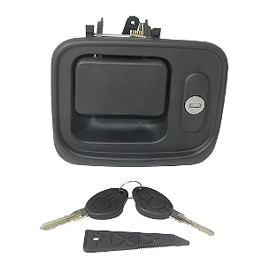 MAÇANETA EXTERNA DA PORTA LADO DIREITO COM CHAVE CINZA - MERCEDES 712C / 914C / 1620 / 1720 / 1938LS (6947607159 / 009821)