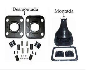 KIT ALAVANCA CÂMBIO COM GUARDA PÓ ARO ORIGINAL - MERCEDES AXOR (9452680236 / 002702)