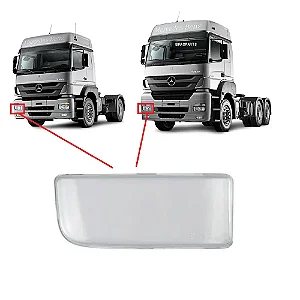 VIDRO DO FAROL DIREITO - MERCEDES AXOR 1933 / 2035 / 2544 / ... (0008264310 / 500799)