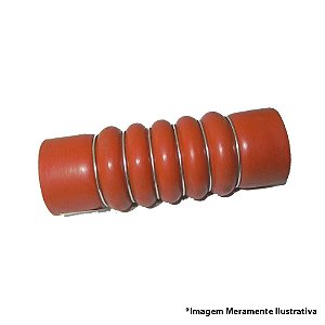 MANGUEIRA INTERCOOLER 70X220MM 6 ANÉIS SILICONE VERMELHA - MERCEDES (6705280582 / 007294)