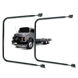 BRACO ESPELHO RETROVISOR 18MM ESQUERDO / DIREITO (1 LADO) - MERCEDES (3318100114 / LS1003 / 008045 / VA11588-0467)