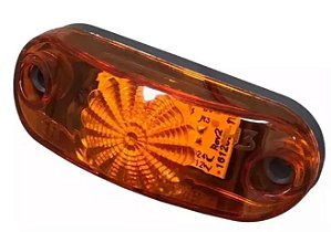 Lanterna Delimitadora Laranja Led 12v 24v Caminhão Baú