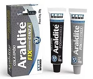 Adesivo Epóxi Araldite Cinza 20gr 10 Min Tekbond