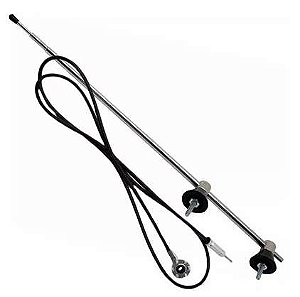 ANTENA 4 ESTAGIOS CROMADO CAMINHAO