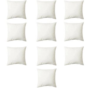 10 Dez Refis de Almofada Enchimento 50x50 cm Refil Ideal Para Sala e Quarto Bem Cheia e Macia