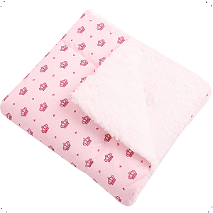 Manta De Bebe Sherpa Estampas Lindas Quentinho 80cm x 75cm