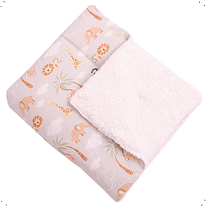 Manta De Bebe Sherpa 80cm x 75cm Menino e Menina Estampas