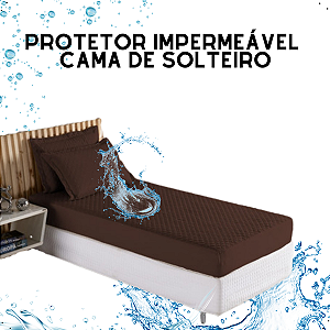 Capa Protetora Colchao Solteiro Matelado Impermeável Cores