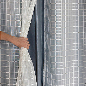 Curtinas Blackout Com Forro 280cm x 160cm Pra Sala Corta Luz