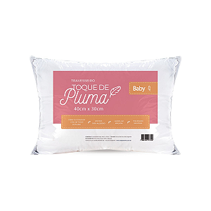 Travesseiro Baby 40x30 200 Fios 100% Algodão Toque Pluma