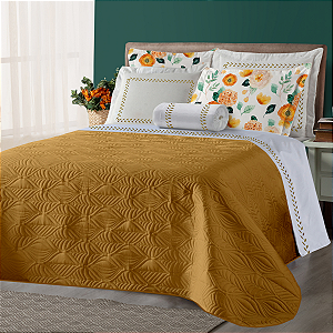 Cobre Leito Cama Queen 4 Pçs 200 Fios Matelado Dupla Face