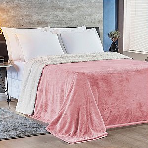 Cobertor Aurora Sherpa King Toque Macio Microfibra Inverno