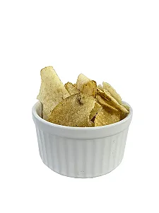 Inhame chips cebola e salsa