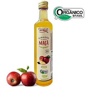 Vinagre orgânico de maçã Fazenda São Roque - 500ml
