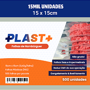 15mil unidades 15x15cm - Separador de Hamburguer