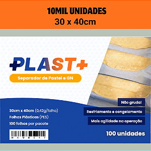10mil Folhas 30x40cm - Separador de Pastel e Galeto