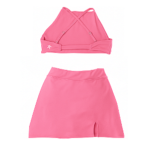 Conjunto Top Plutão +  Shorts Saia