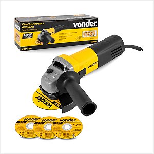 Esmerilhadeira angular 650W 127V com 3 Discos EAV 650 - Vonder