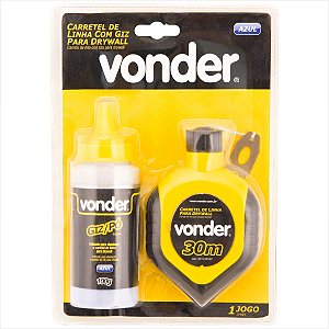 Linha com giz azul para drywall - Vonder