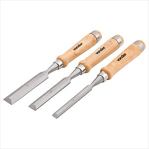 Kit de formão com 3 peças - Vonder