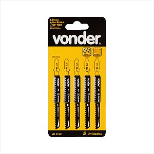 Kit 5 Lâminas para Serra Tico Tico Universal VD111C - Vonder