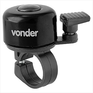 Campainha para bicicleta tipo sino preta - Vonder