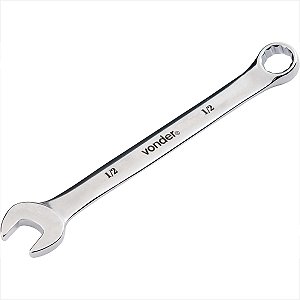 Chave combinada 32 mm aço cromo vanádio reta cromada Vonder
