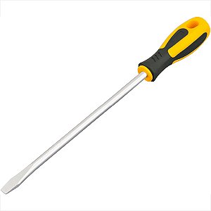 Chave de fenda 5/16" x 8" aço cromo vanádio emborrachado Vonder Plus