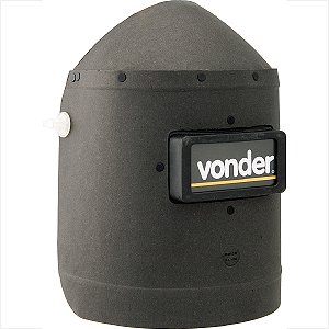 Máscara para solda em fibra preta VD 700 Vonder