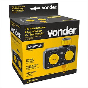 Temporizador eletrônico com controle analógico para irrigação - Vonder