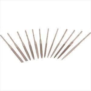 Kit de limas agulha sem cabo com 12 peças LA 012 - Vonder
