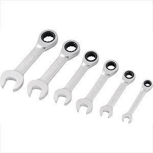 Kit chaves combinadas com catraca 8,0 -19,0 mm 6 peças - Vonder