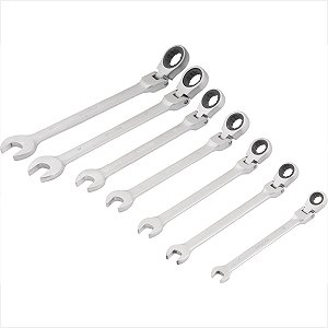 Kit chaves combinadas catraca articulada 8 a 19,0 mm 7 peças Vonder
